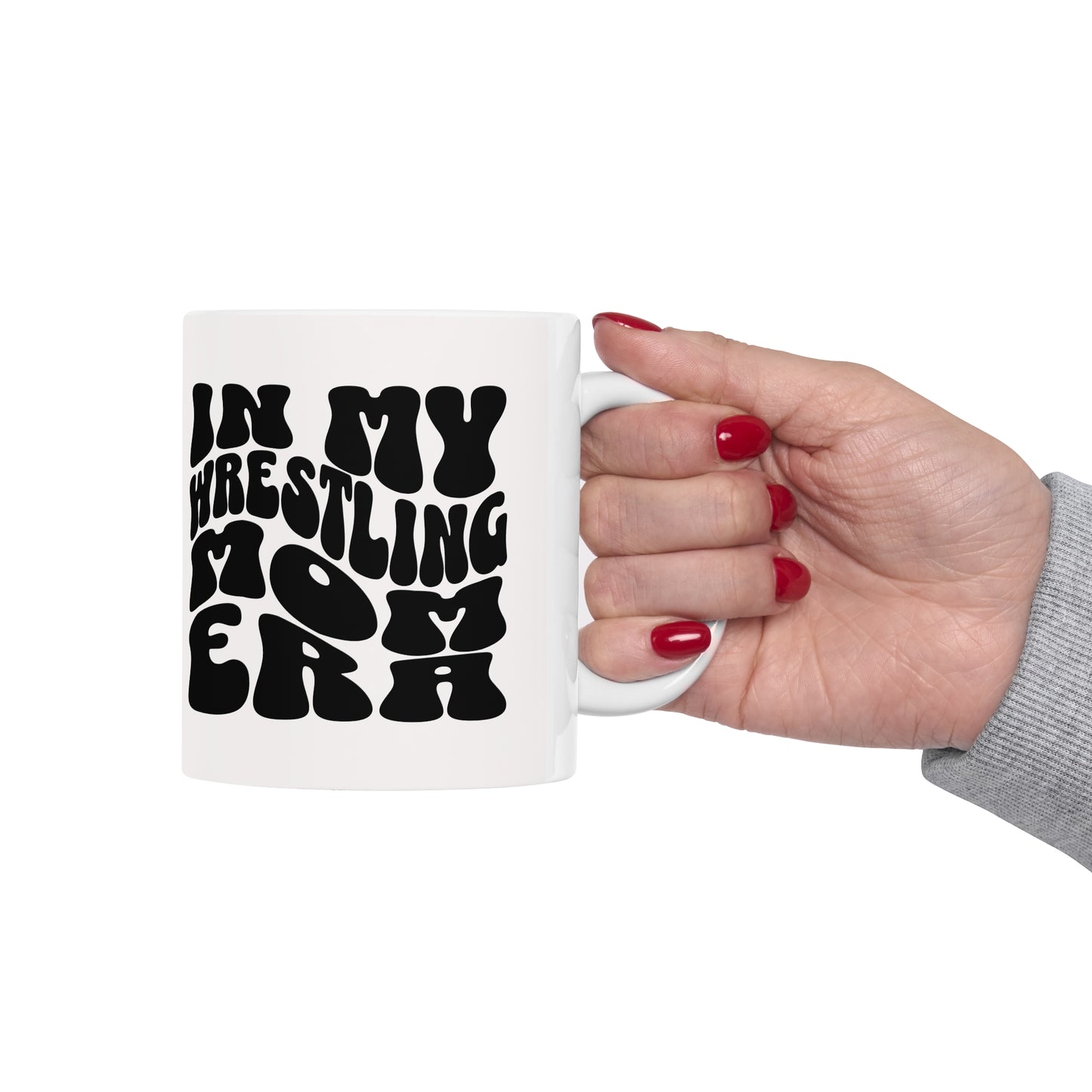 In My Wrestling Mom Wrestling Era - Vintage-Inspired Retro Nostalgic Ceramic Mug 11oz