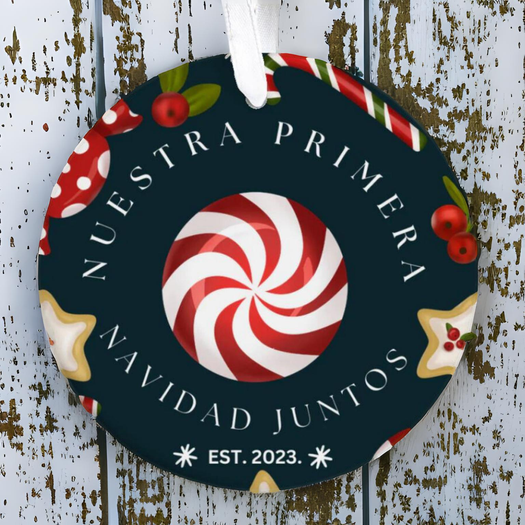 Adornos De Navidad 2023 First Christmas Together Ornament Adorno de Nuestra Primera Navidad Juntos para Parejas Nuevas