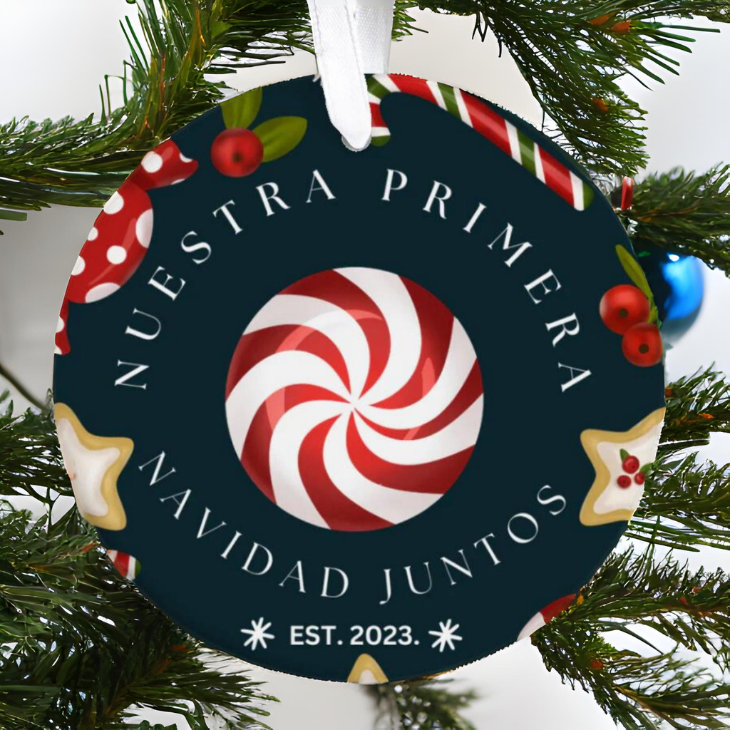 Adornos De Navidad 2023 First Christmas Together Ornament Adorno de Nuestra Primera Navidad Juntos para Parejas Nuevas