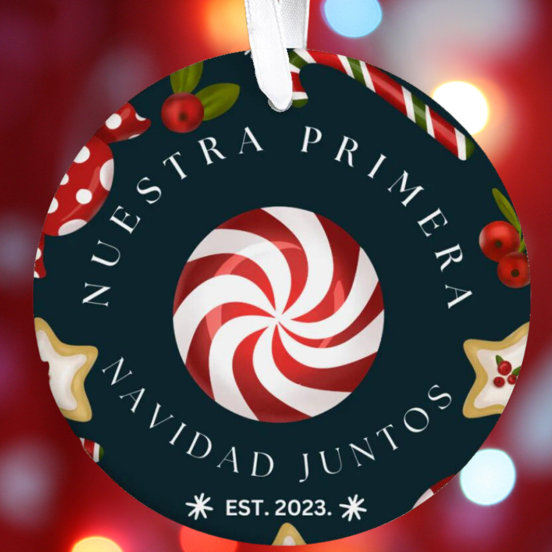 Adornos De Navidad 2023 First Christmas Together Ornament Adorno de Nuestra Primera Navidad Juntos para Parejas Nuevas