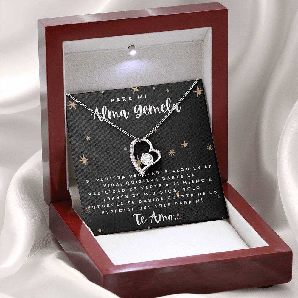 Regalo Para Mujer Collar Regalo De Cumpleaños Para Mi Novia, Pareja, Esposa Aniversario, En Español , Celebración Dia De La Madre , Regalo Navidad Para Mi Alma Gemela
