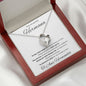 Regalo de lujo para hermana Collar con cristales de circonio para hermana Collar ajustable para hermana Regalo sentimental para hermana