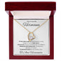 Regalo de lujo para hermana Collar con cristales de circonio para hermana Collar ajustable para hermana Regalo sentimental para hermana
