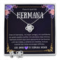 Regalo Para Hermana Collar y Aretes Para Mujer Regalo de Cumpleaños Para Hermana Set de Regalo Personalizado Para Hermana