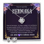 Regalo Para Hermana Collar y Aretes Para Mujer Regalo de Cumpleaños Para Hermana Set de Regalo Personalizado Para Hermana