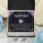 Regalo Para Hermana Collar y Aretes Para Mujer Regalo de Cumpleaños Para Hermana Set de Regalo Personalizado Para Hermana