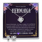 Regalo Para Hermana Collar y Aretes Para Mujer Regalo de Cumpleaños Para Hermana Set de Regalo Personalizado Para Hermana