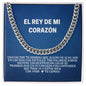 Regalo Para Hombres Collar Para Esposo Con Amor El Rey De Mi Corazon Cuban Link Chain Necklace