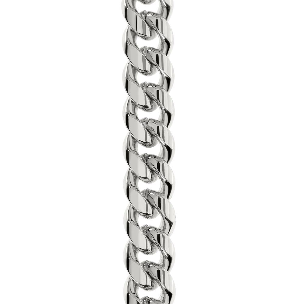 Regalo Para Mi Querido Papa Cadena De Eslabones Cubanos Para Padre de Hija (CAJA REGALO DE LUJO CON LUZ + CADENA AJUSTABLE)