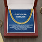 Regalo Para Hombres Collar Para Esposo Con Amor El Rey De Mi Corazon Cuban Link Chain Necklace