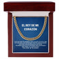 Regalo Para Hombres Collar Para Esposo Con Amor El Rey De Mi Corazon Cuban Link Chain Necklace