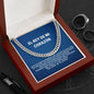 Regalo Para Hombres Collar Para Esposo Con Amor El Rey De Mi Corazon Cuban Link Chain Necklace