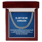 Regalo Para Hombres Collar Para Esposo Con Amor El Rey De Mi Corazon Cuban Link Chain Necklace
