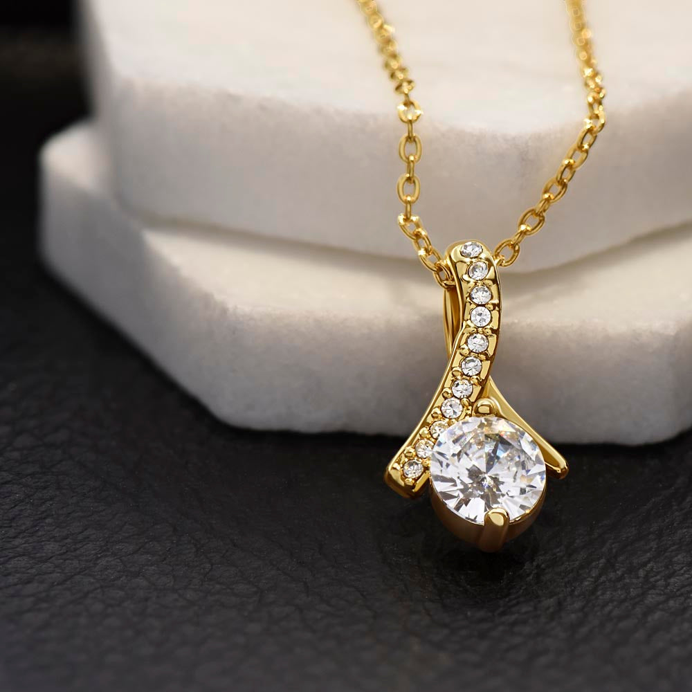 Regalo Para Mi Querida Hija Con Amor Regalo Para Mujer Joya Collar Mensaje de Amor Para Hija Joyería Para Hija De Mamá, Regalo Aniversario de Padre Para Hija