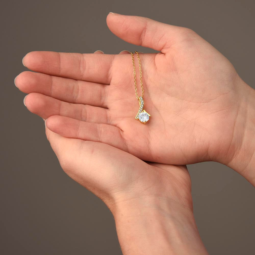 Regalo Para Mi Querida Hija Con Amor Regalo Para Mujer Joya Collar Mensaje de Amor Para Hija Joyería Para Hija De Mamá, Regalo Aniversario de Padre Para Hija