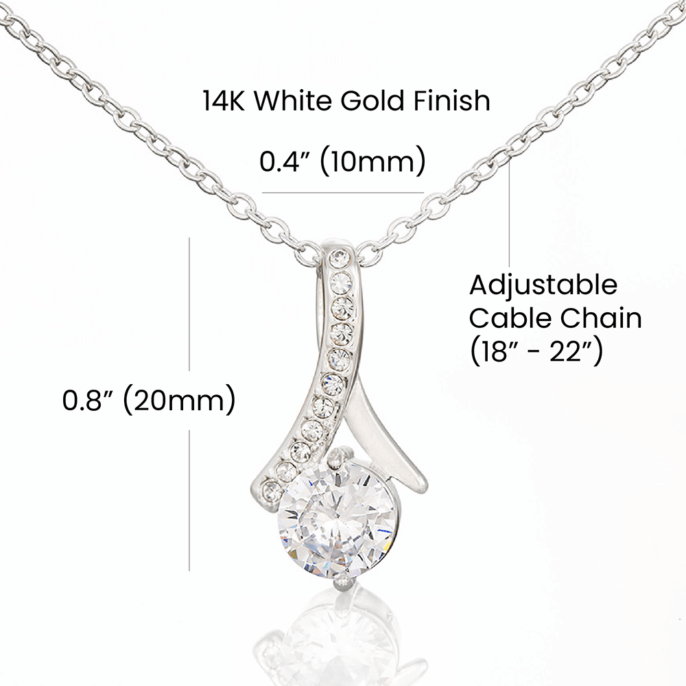 Regalo Para Mi Querida Hija Con Amor Regalo Para Mujer Joya Collar Mensaje de Amor Para Hija Joyería Para Hija De Mamá, Regalo Aniversario de Padre Para Hija