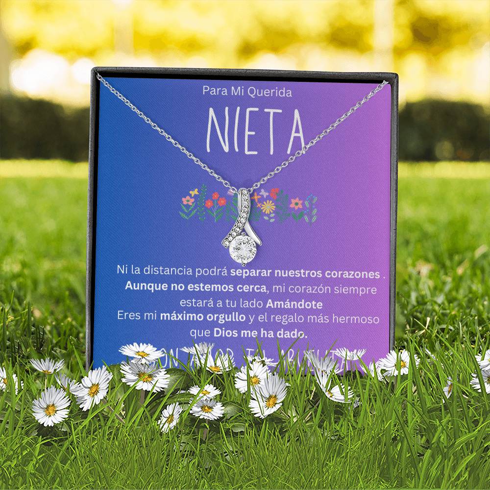 Regalo para Nieta De Abuela para Nieta, Regalo Graduación, Confirmación, Collar personalizado, Nieta Cumpleaños, Hermosa Cadena para Adolescente purple