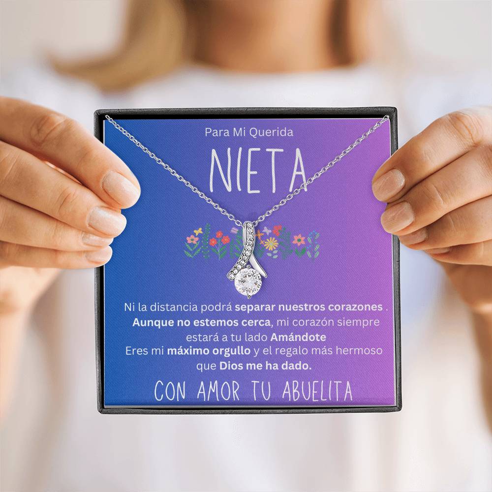 Regalo para Nieta De Abuela para Nieta, Regalo Graduación, Confirmación, Collar personalizado, Nieta Cumpleaños, Hermosa Cadena para Adolescente purple