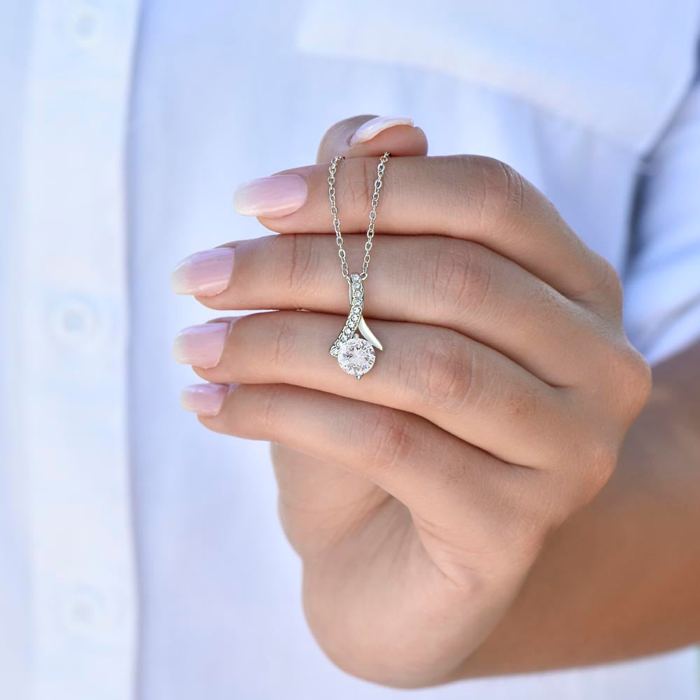 Regalo Para Mi Querida Hija Con Amor Regalo Para Mujer Joya Collar Mensaje de Amor Para Hija Joyería Para Hija De Mamá, Regalo Aniversario de Padre Para Hija