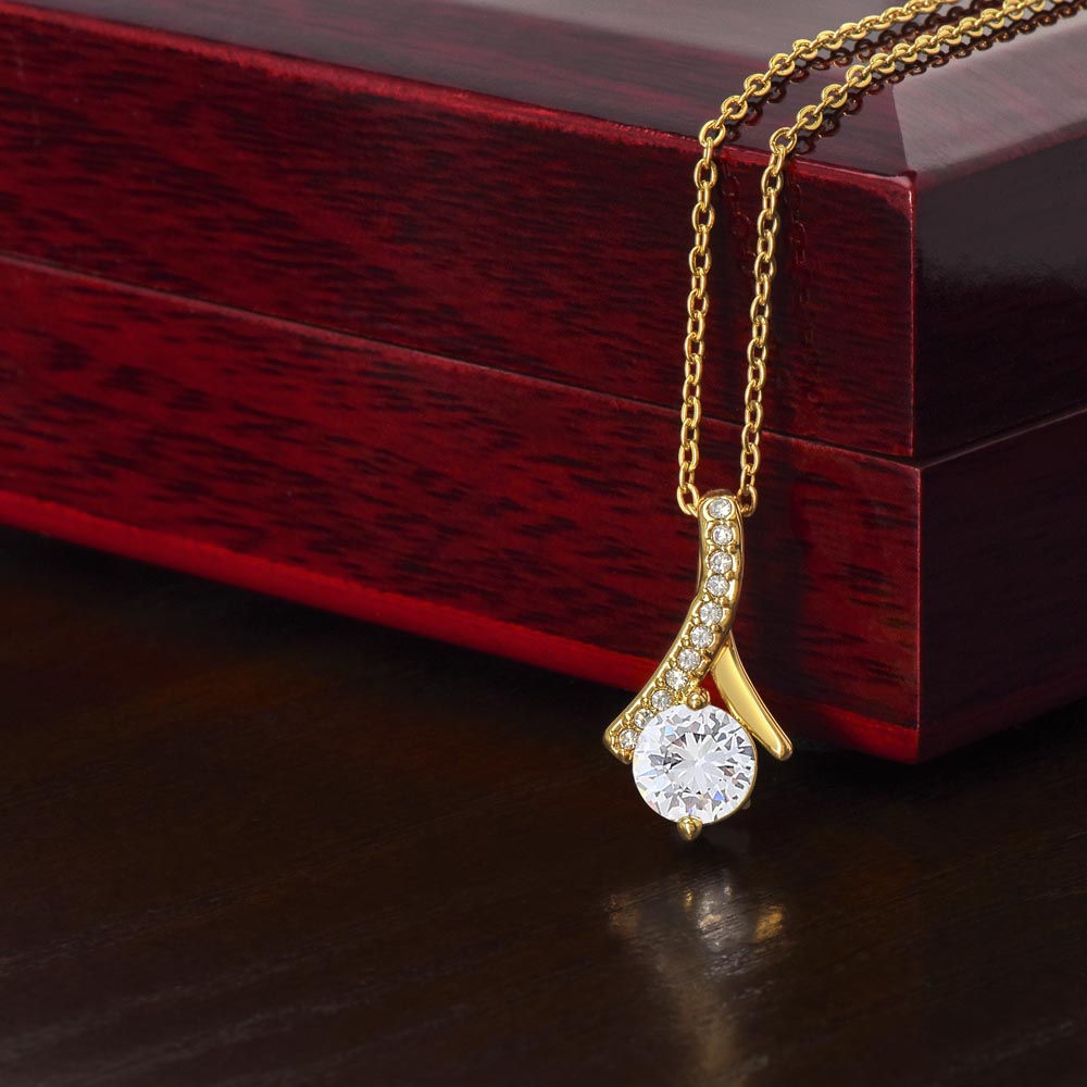Regalo Para Mi Querida Hija Con Amor Regalo Para Mujer Joya Collar Mensaje de Amor Para Hija Joyería Para Hija De Mamá, Regalo Aniversario de Padre Para Hija