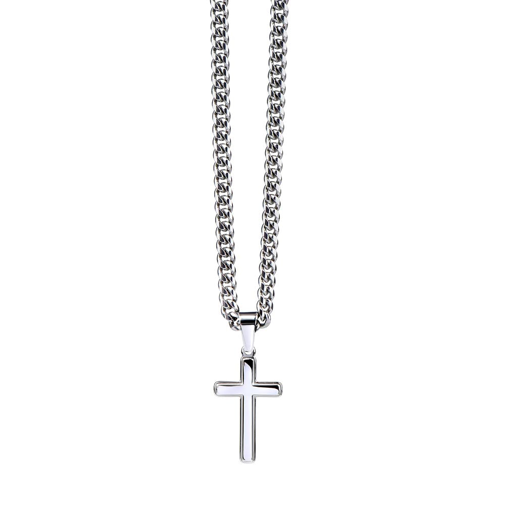 Regalo Para Hombre Collar Cadena Estilo Cubana Con Cruz Artesanal Para Hombre En El Dia Del Padre Aniversario Regalo de Cumpleanos De Esposa Para Esposo