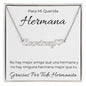 Regalo Para Hermana Personalizado Collar Para Mujer Con Nombre Personalizado