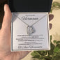 Regalo de lujo para hermana Collar con cristales de circonio para hermana Collar ajustable para hermana Regalo sentimental para hermana