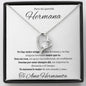 Regalo de lujo para hermana Collar con cristales de circonio para hermana Collar ajustable para hermana Regalo sentimental para hermana