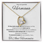 Regalo de lujo para hermana Collar con cristales de circonio para hermana Collar ajustable para hermana Regalo sentimental para hermana