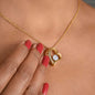 Regalo de lujo para hermana Collar con cristales de circonio para hermana Collar ajustable para hermana Regalo sentimental para hermana