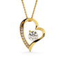 Sister Gifts in Spanish Collar De Corazon Para mi Querida Hermana Regalos De Cumpleaños Para Hermana Aniversario Regalo de Amor Para Hermana Collar Acabado Oro Blanco 14k o Oro Amarillo 18k Para Hermana