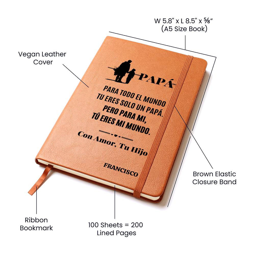 Regalo Para Papa Journal Personalizado Fom Son to Dad