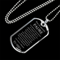 Collar Regalo Para Papa Cumpleaños Con Mensaje Personalizado De Hijo Para Padre Collar de Hombre Dog Tag Collar Militar De lujo: 24"