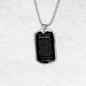 Collar Regalo Para Papa Cumpleaños Con Mensaje Personalizado De Hijo Para Padre Collar de Hombre Dog Tag Collar Militar De lujo: 24"