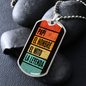 Regalo Para Hombre Collar Personalizado - Regalo para ABUELO / ESPOSO / NOVIO "El Hombre, El MIto, La Leyenda"