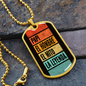 Regalo Para Hombre Collar Personalizado - Regalo para ABUELO / ESPOSO / NOVIO "El Hombre, El MIto, La Leyenda"