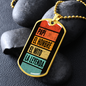 Regalo Para Hombre Collar Personalizado - Regalo para ABUELO / ESPOSO / NOVIO "El Hombre, El MIto, La Leyenda"
