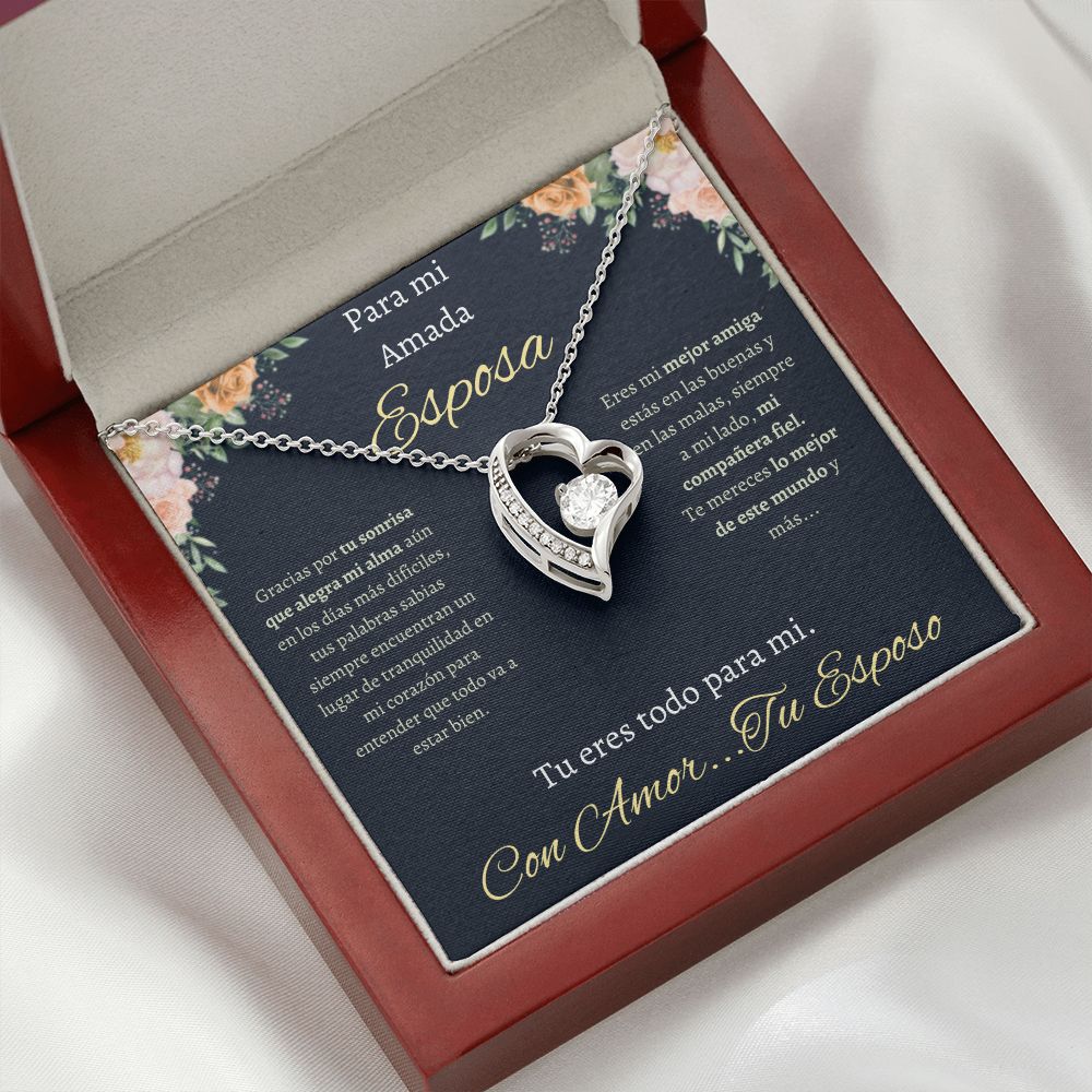 Regalo Para Esposa Collar De Corazon