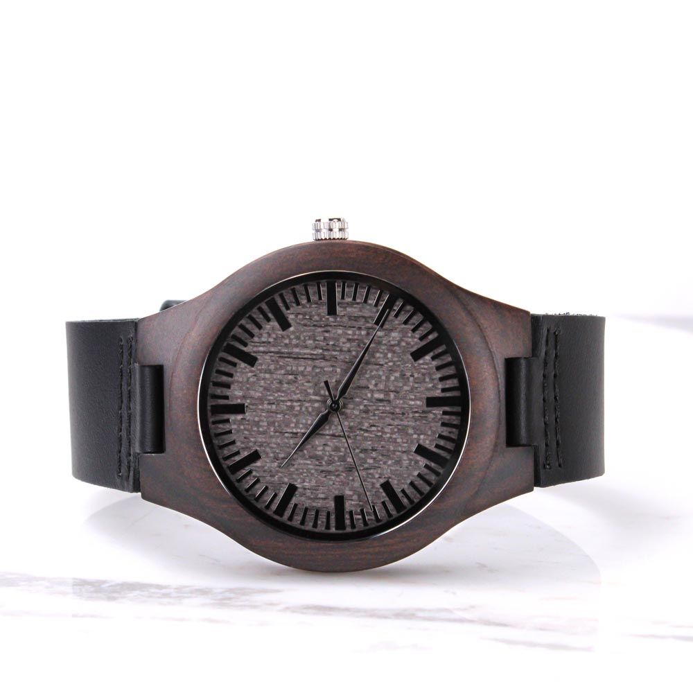 Regalo Para Hombre Regalo de Hija Para Papá Reloj De Madera Para Mi Querido Padre Con Mensaje De Amor