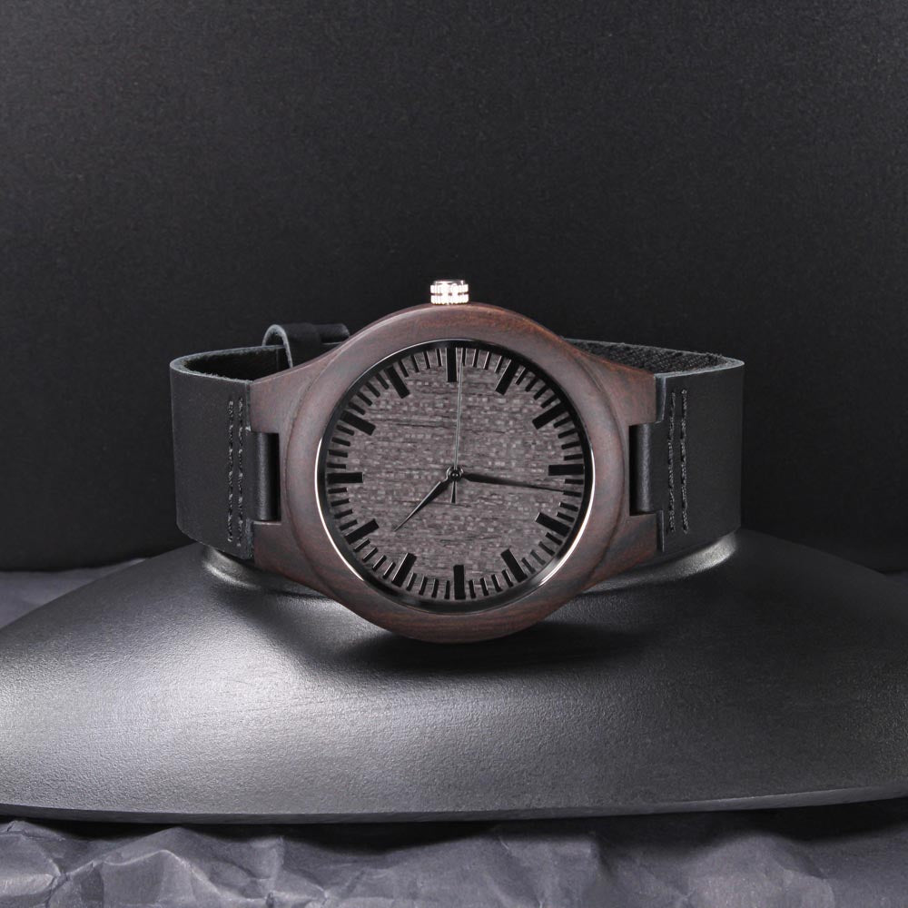 Regalo Para Hombre Regalo de Hija Para Papá Reloj De Madera Para Mi Querido Padre Con Mensaje De Amor