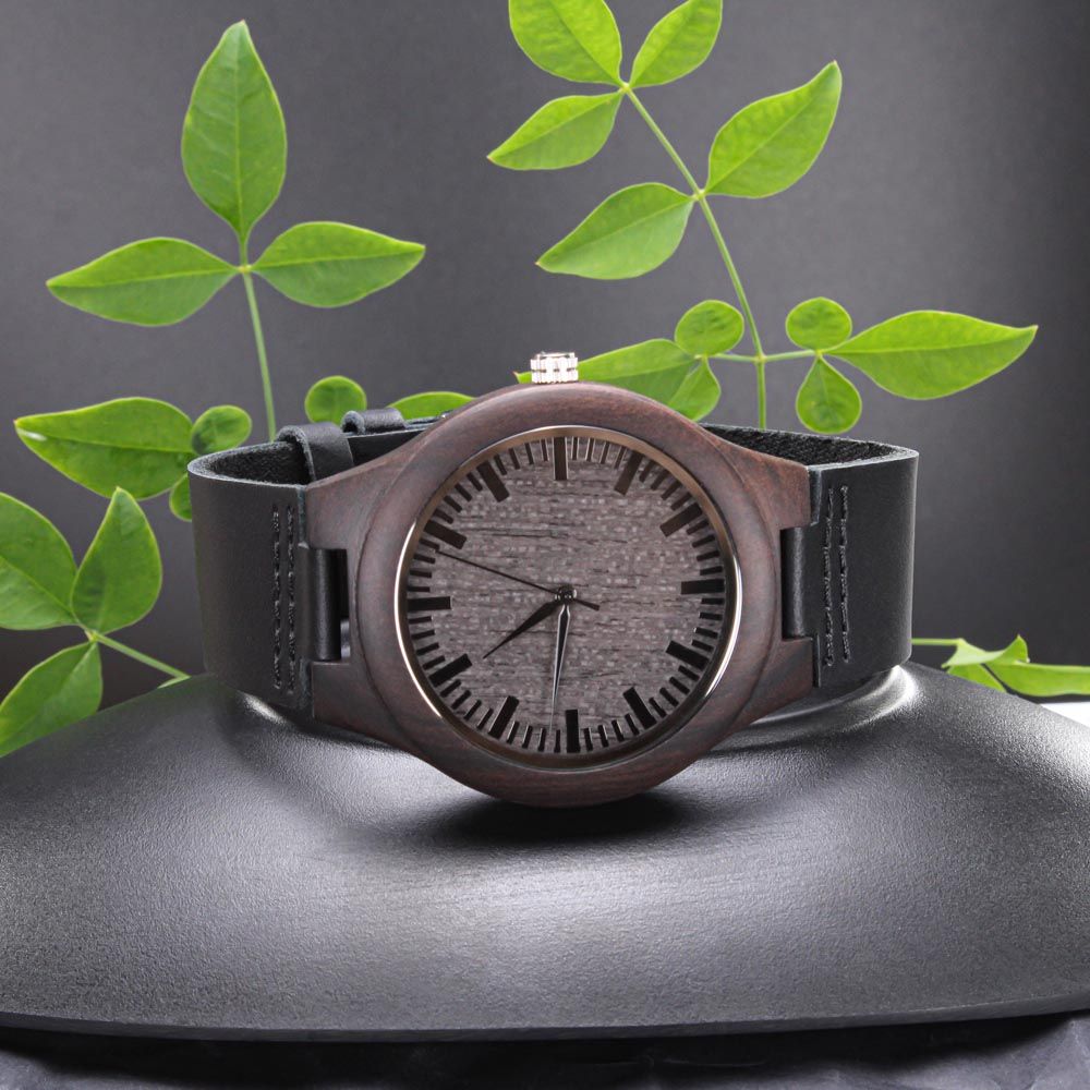 Regalo Para Hombre Regalo de Hija Para Papá Reloj De Madera Para Mi Querido Padre Con Mensaje De Amor