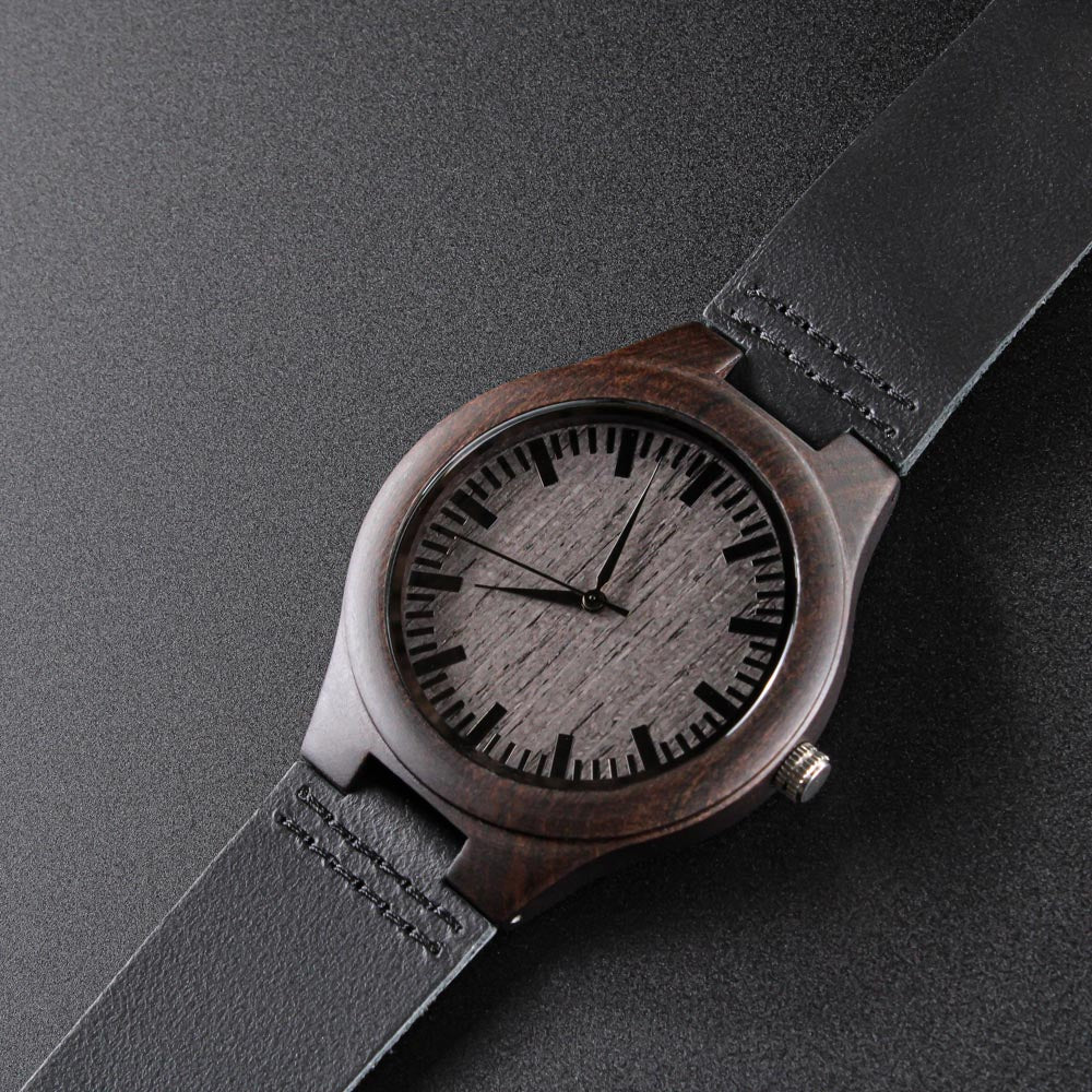 Regalo Para Hombre Regalo de Hija Para Papá Reloj De Madera Para Mi Querido Padre Con Mensaje De Amor