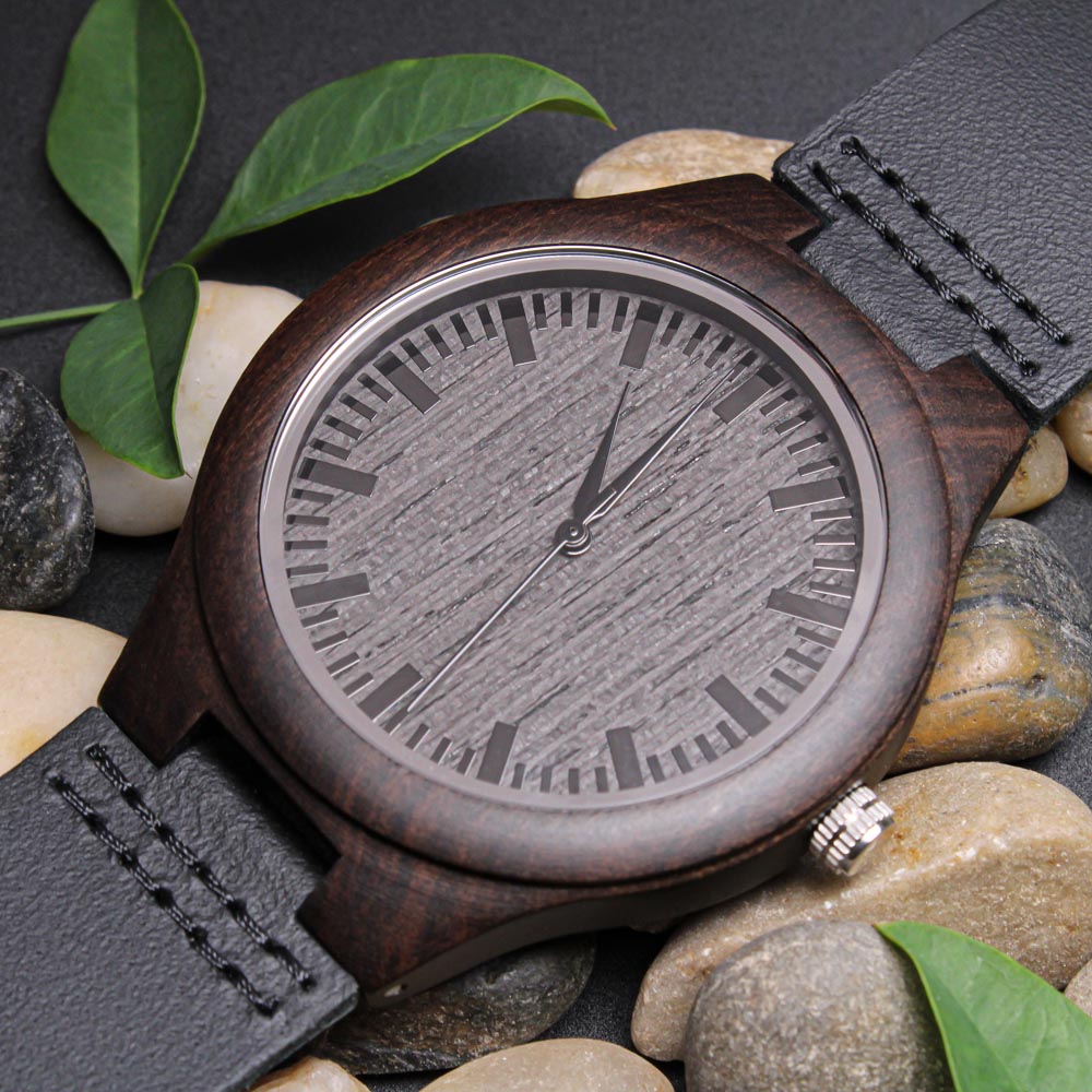 Regalo Para Hombre Regalo de Hija Para Papá Reloj De Madera Para Mi Querido Padre Con Mensaje De Amor