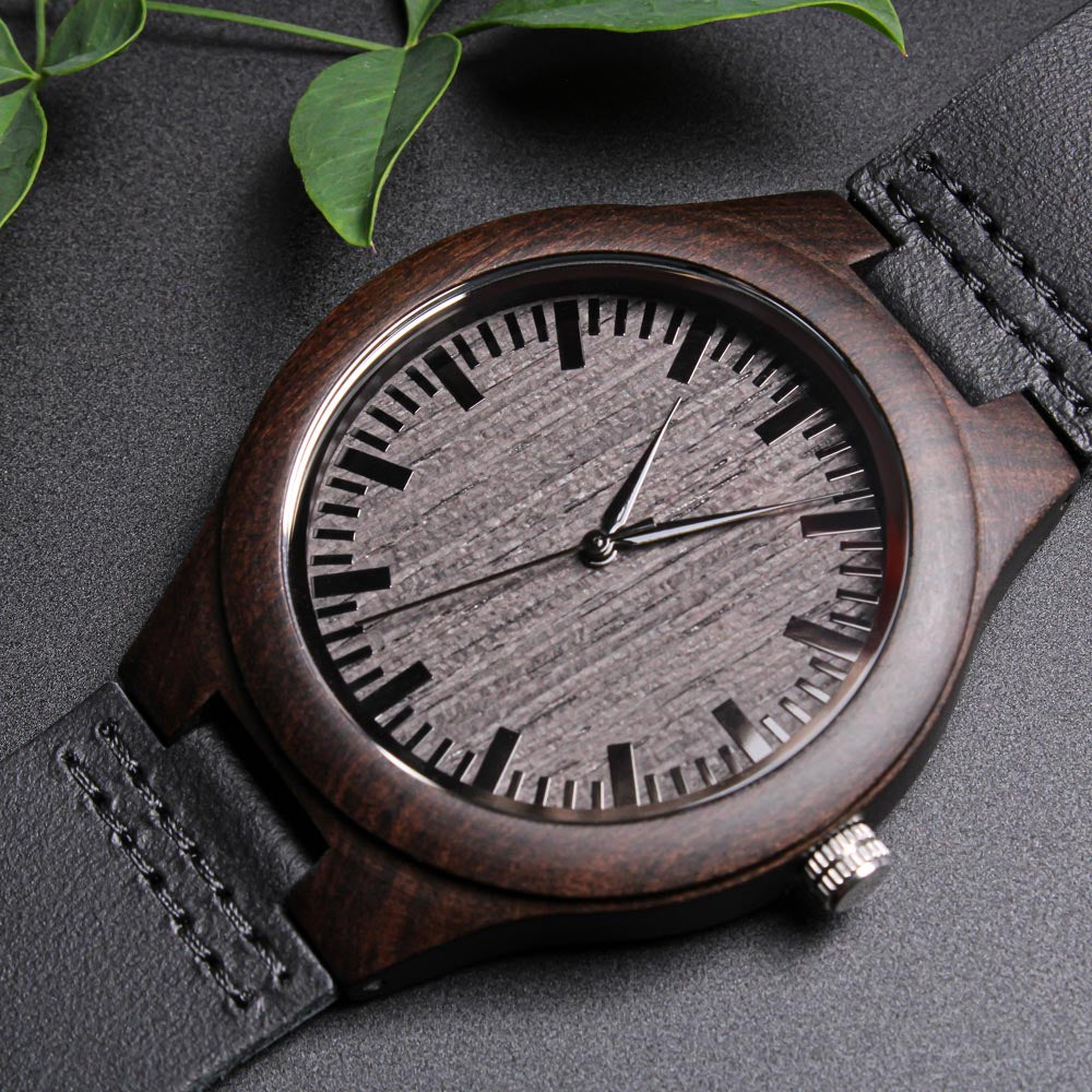 Regalo Para Hombre Regalo de Hija Para Papá Reloj De Madera Para Mi Querido Padre Con Mensaje De Amor