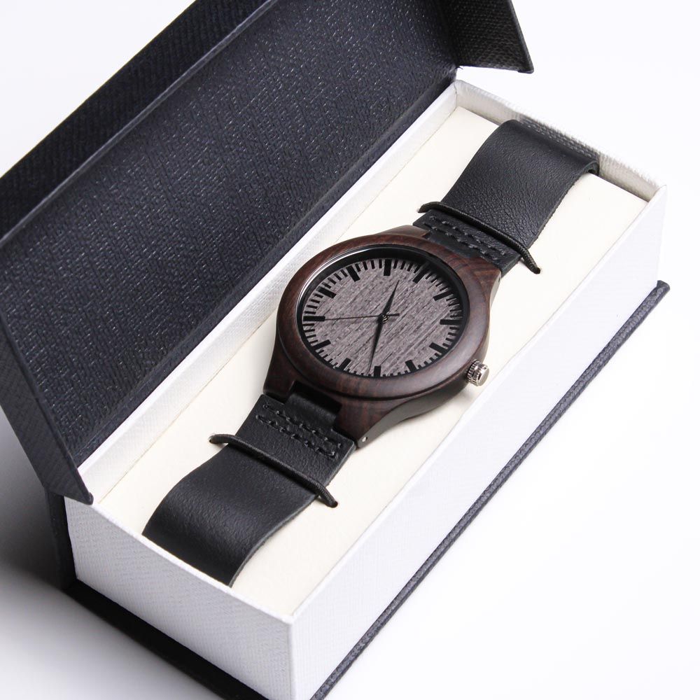 Regalo Para Hombre Regalo de Hija Para Papá Reloj De Madera Para Mi Querido Padre Con Mensaje De Amor