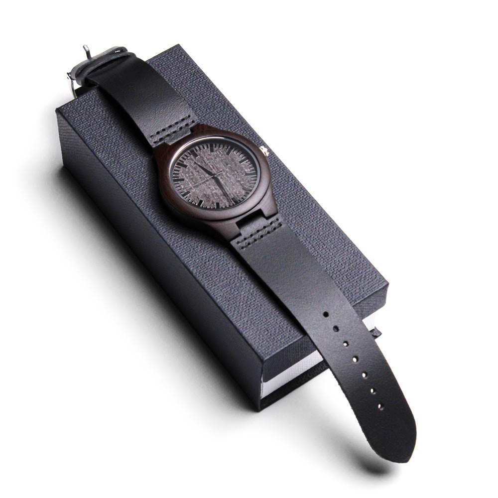 Regalo Para Hombre Regalo de Hija Para Papá Reloj De Madera Para Mi Querido Padre Con Mensaje De Amor