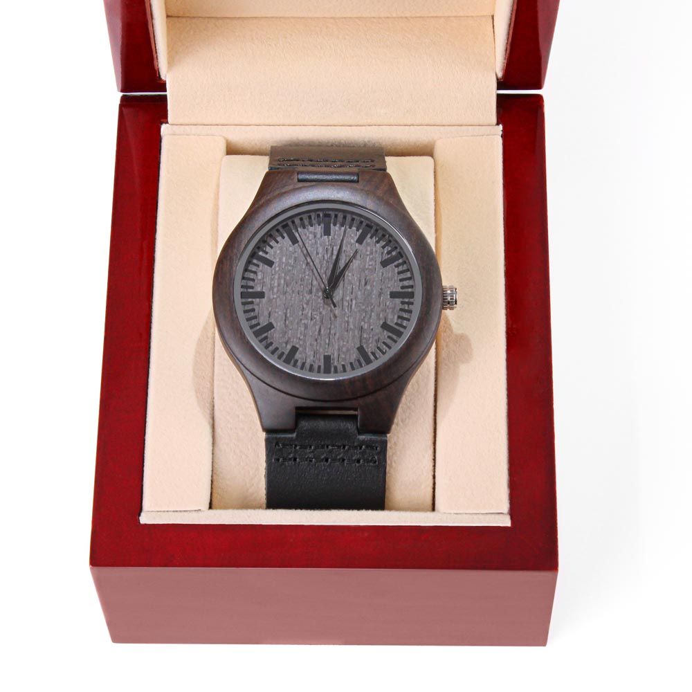 Regalo Para Hombre Regalo de Hija Para Papá Reloj De Madera Para Mi Querido Padre Con Mensaje De Amor