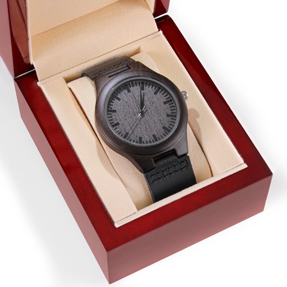 Regalo Para Hombre Regalo de Hija Para Papá Reloj De Madera Para Mi Querido Padre Con Mensaje De Amor