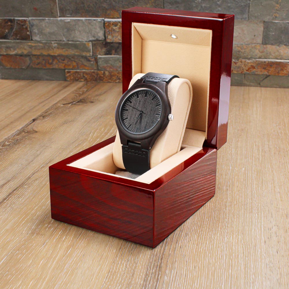 Regalo Para Hombre Regalo de Hija Para Papá Reloj De Madera Para Mi Querido Padre Con Mensaje De Amor