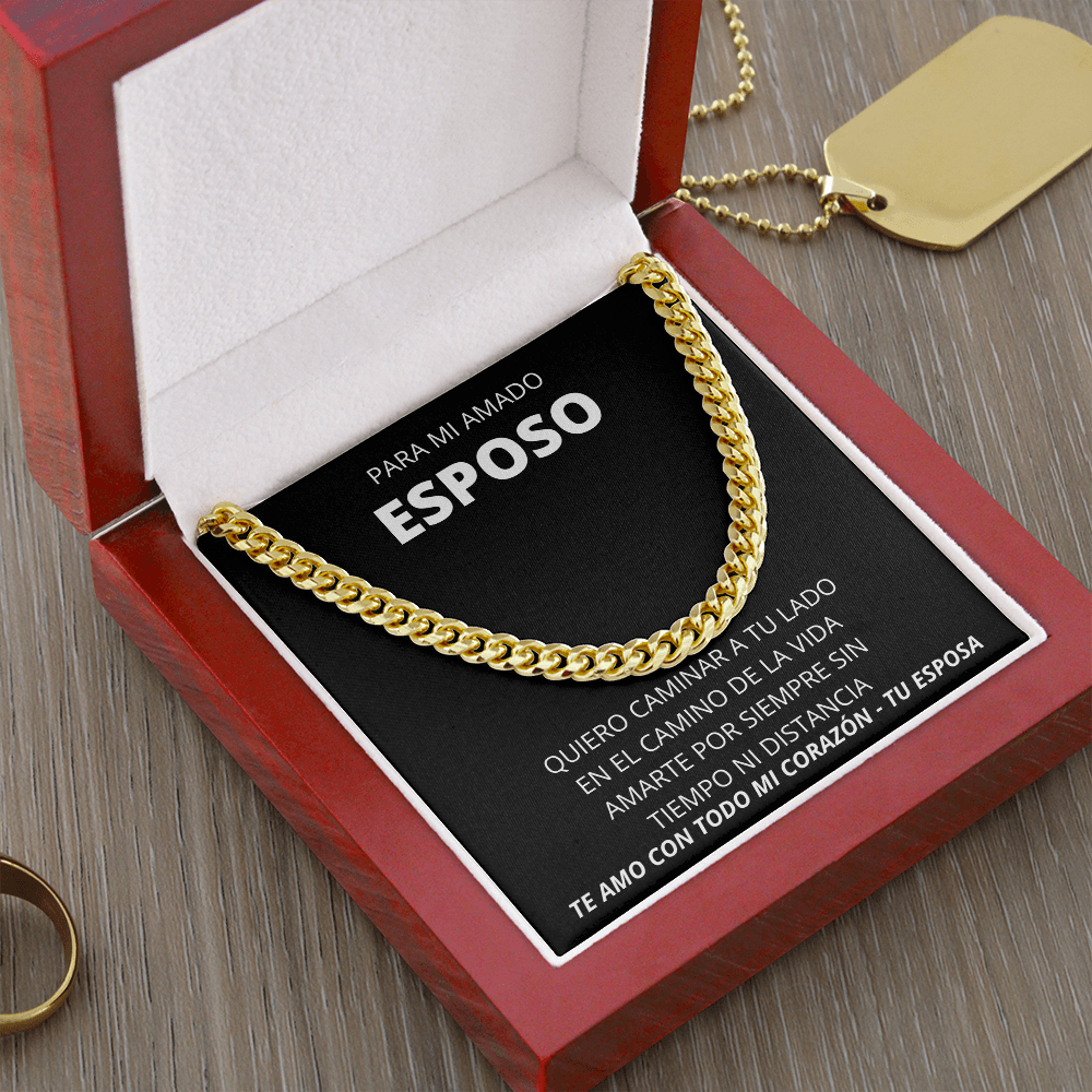 Para Mi Esposo "Quiero Caminar a Tu Lado" Regalo Para Marido Aniversario, Cumpleaños